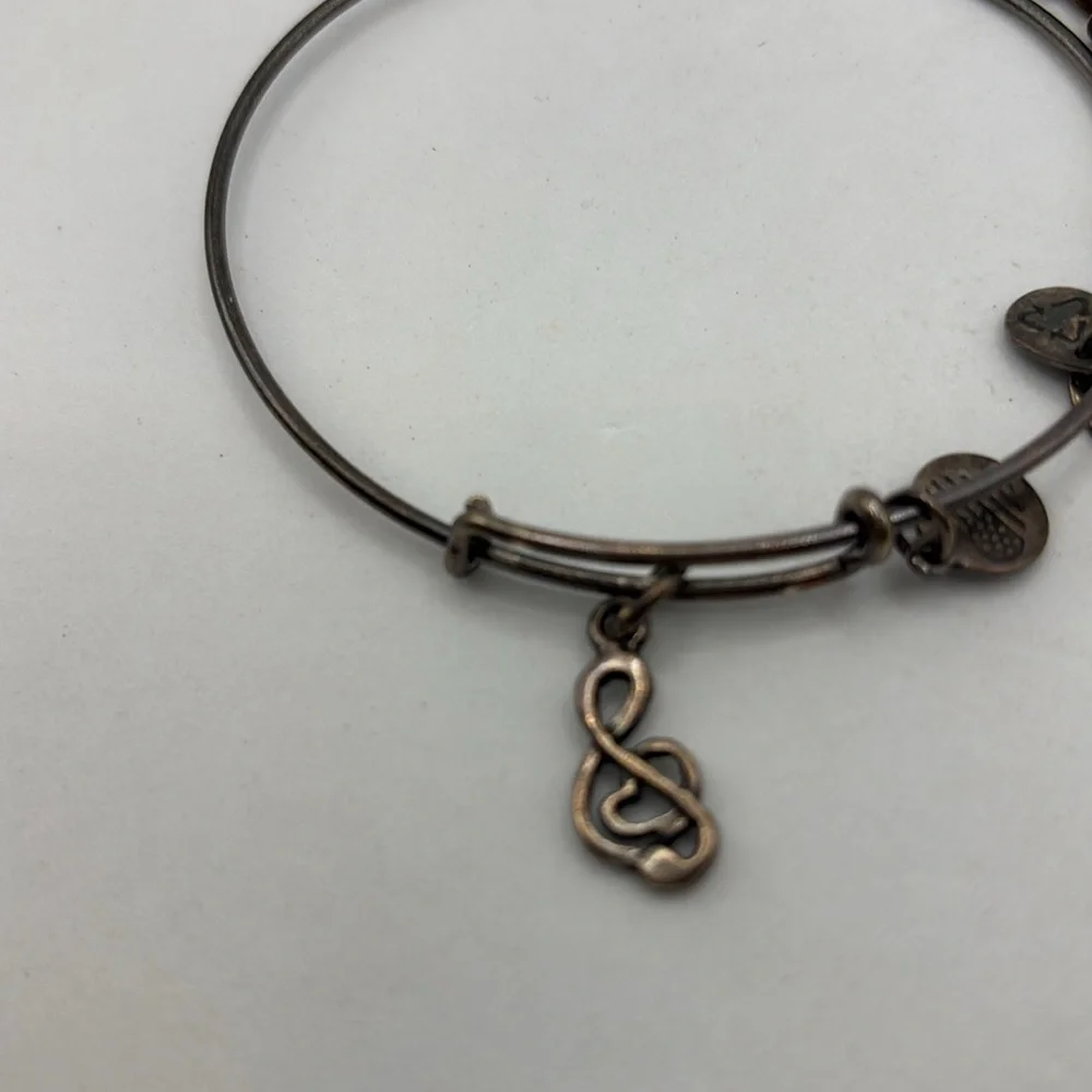 Alex and Ani charm bangle bracelets stretch 5 different colors and wear